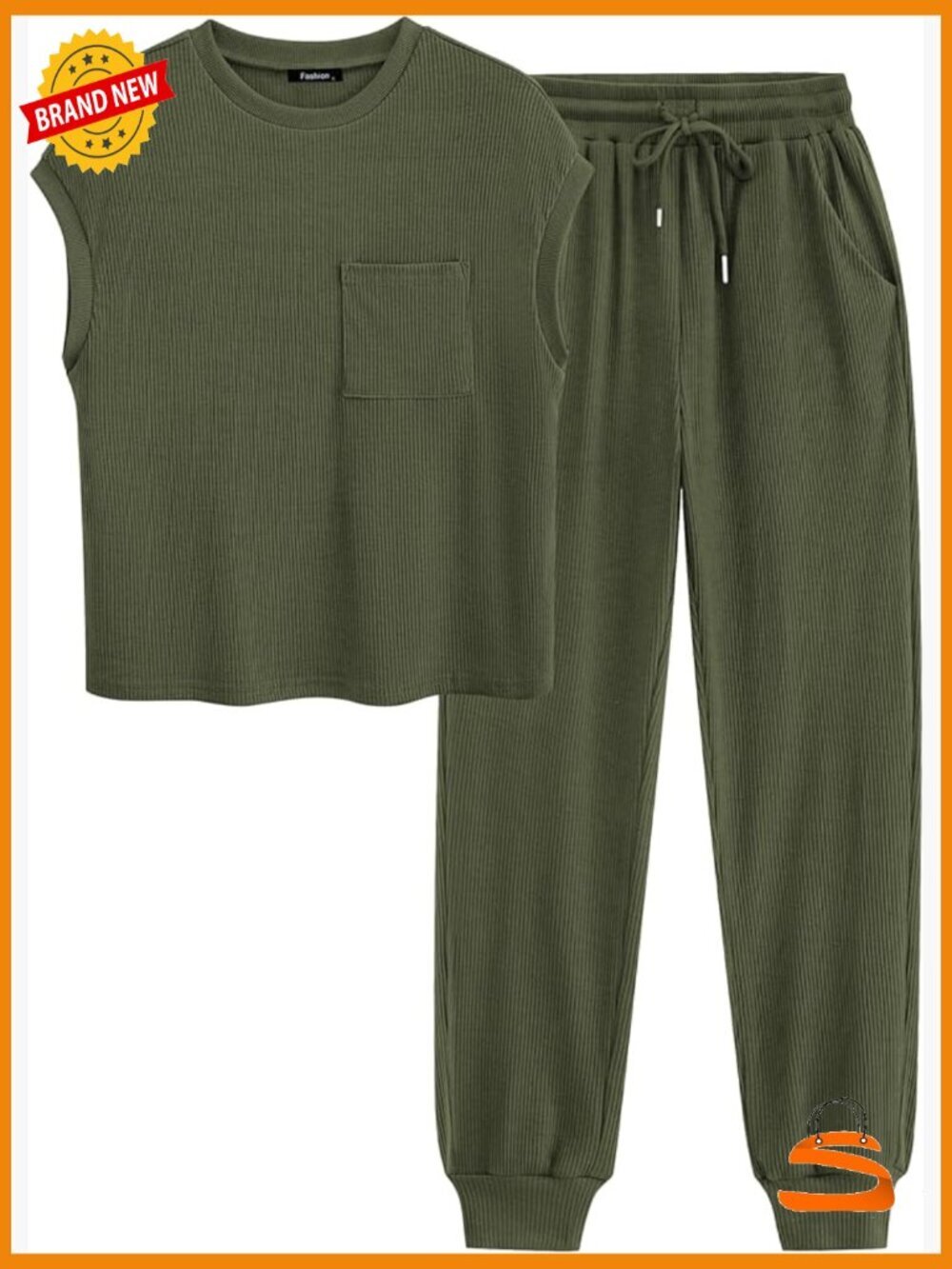 Women's 2 Piece Tracksuit Set Short Sleeve Top Jogger Pants Lounge Outfit